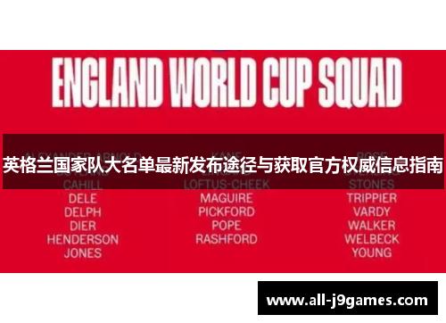 英格兰国家队大名单最新发布途径与获取官方权威信息指南